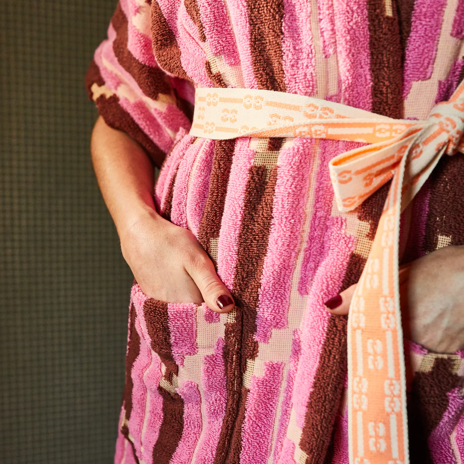 Nisha Terry Kimono - Rosewater - Image 5