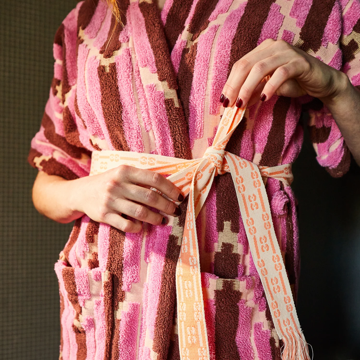 Nisha Terry Kimono - Rosewater - Image 6