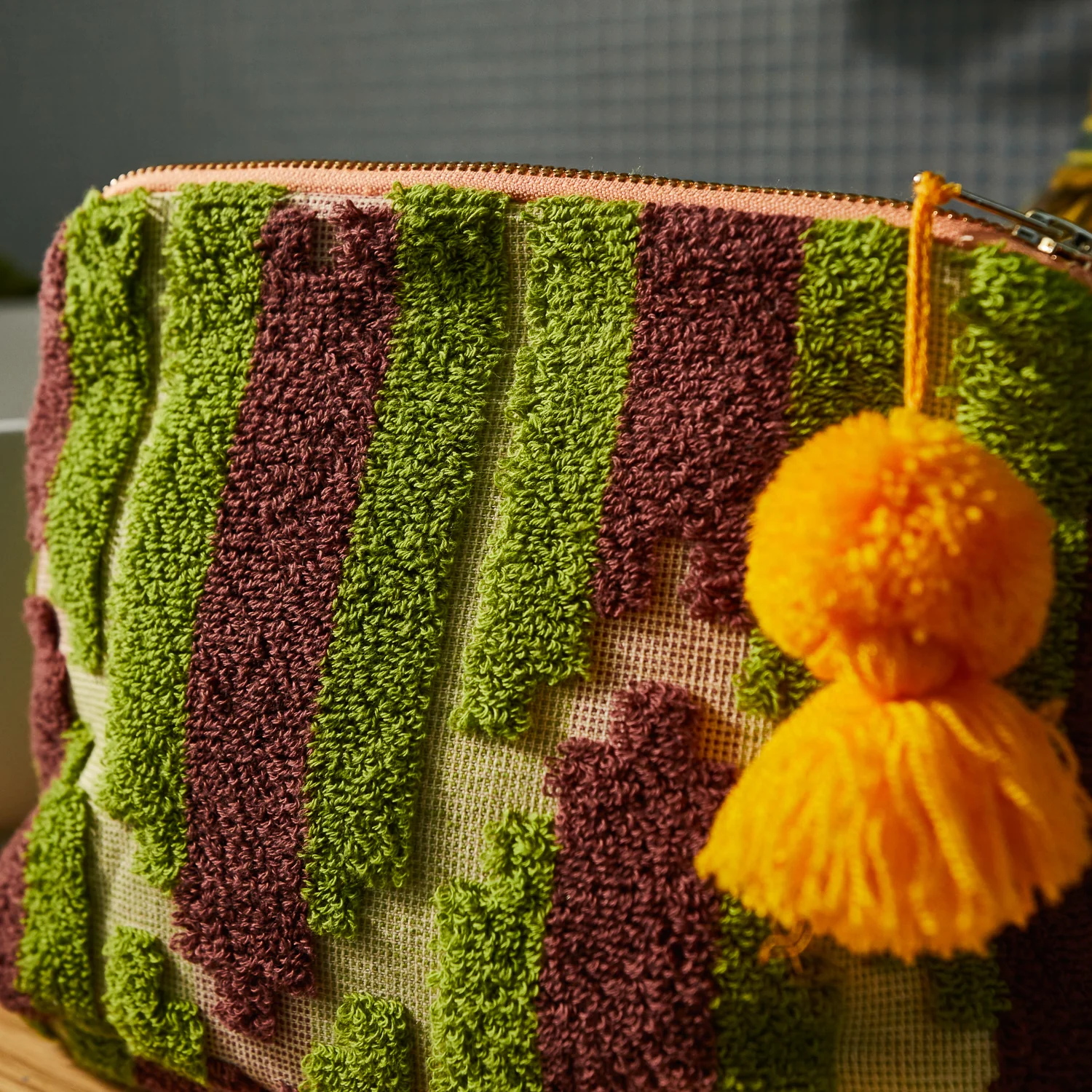 Nisha Terry Pouch - Palm - Image 7