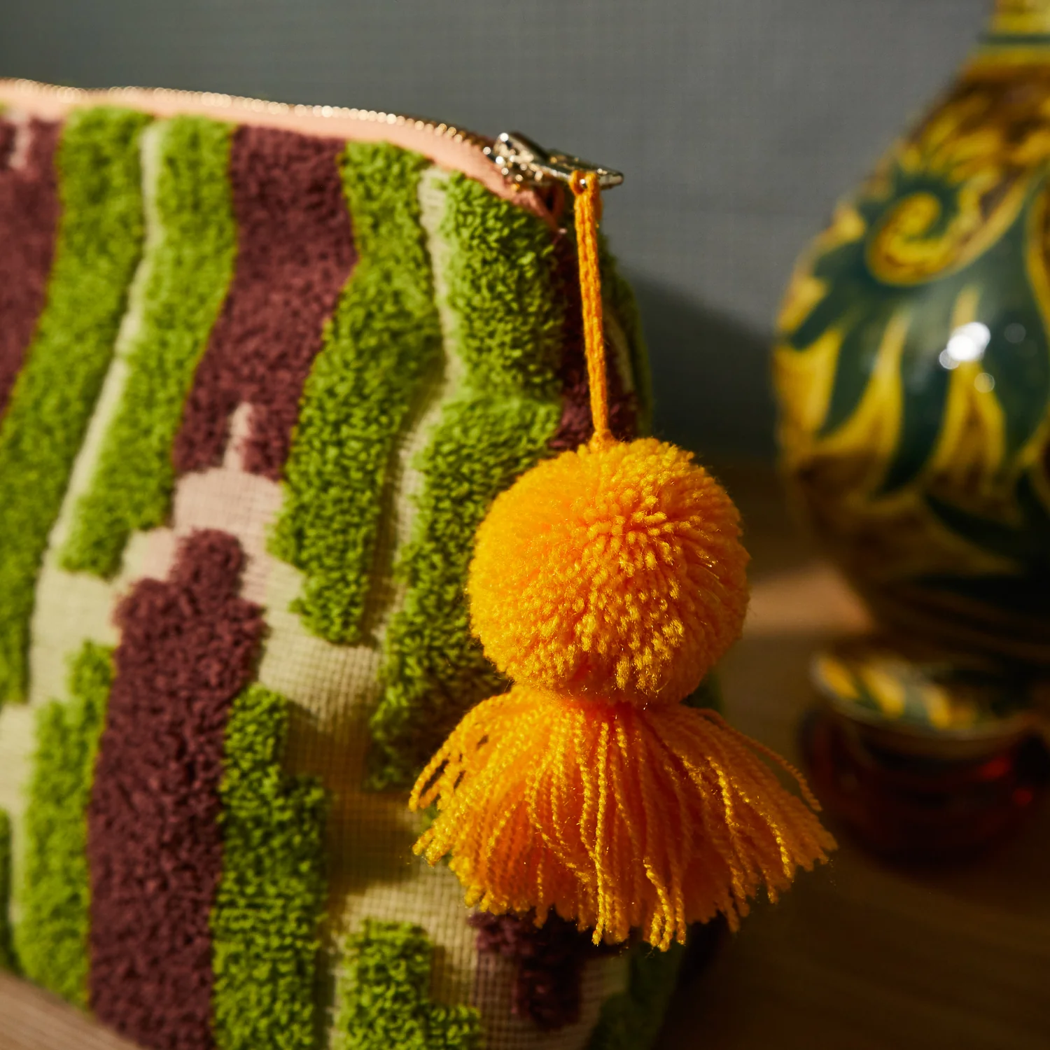 Nisha Terry Pouch - Palm - Image 8