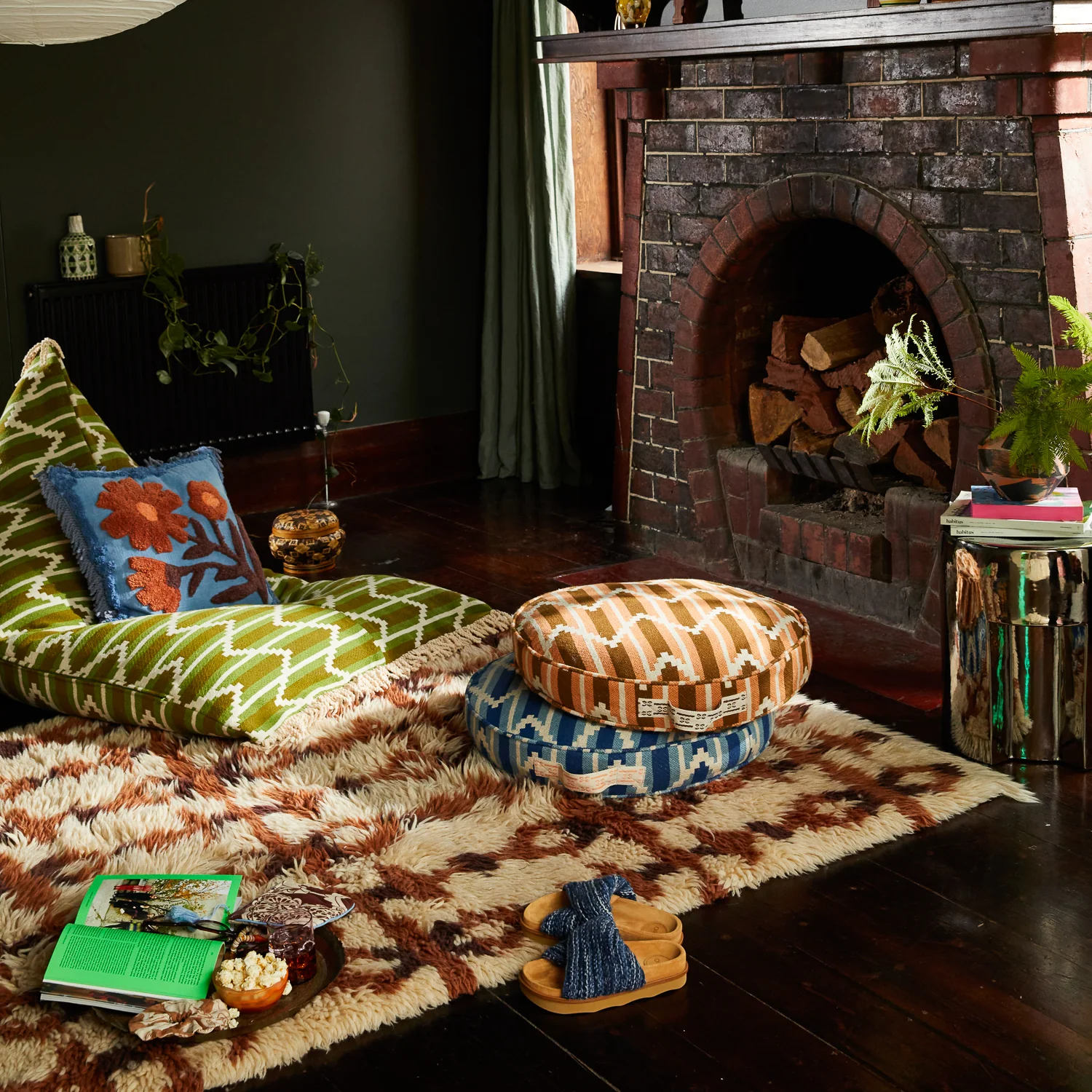 Nisha Round Floor Cushion - Desert - Image 3
