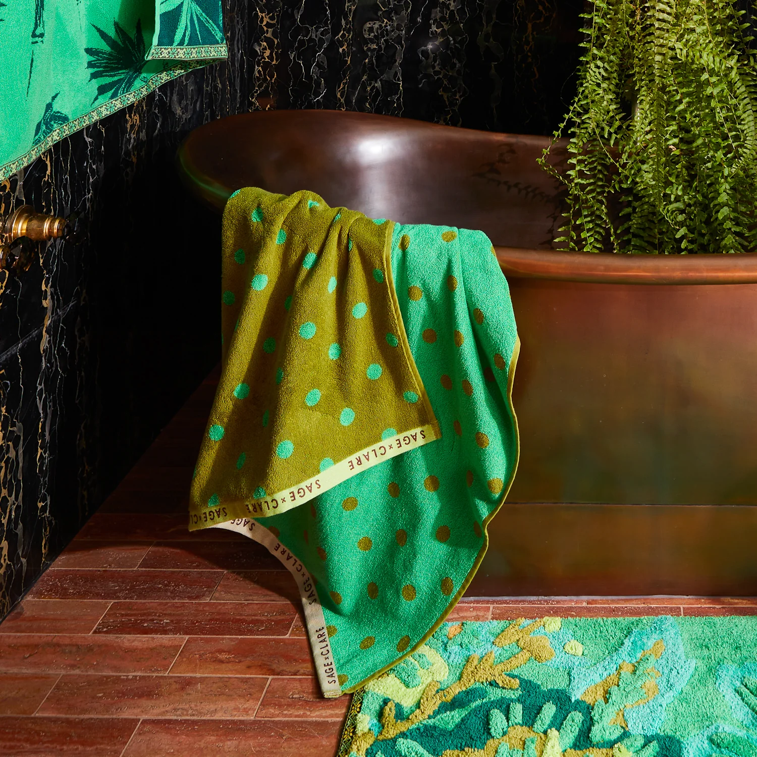 Paige Bath Sheet - Juniper - Image 2