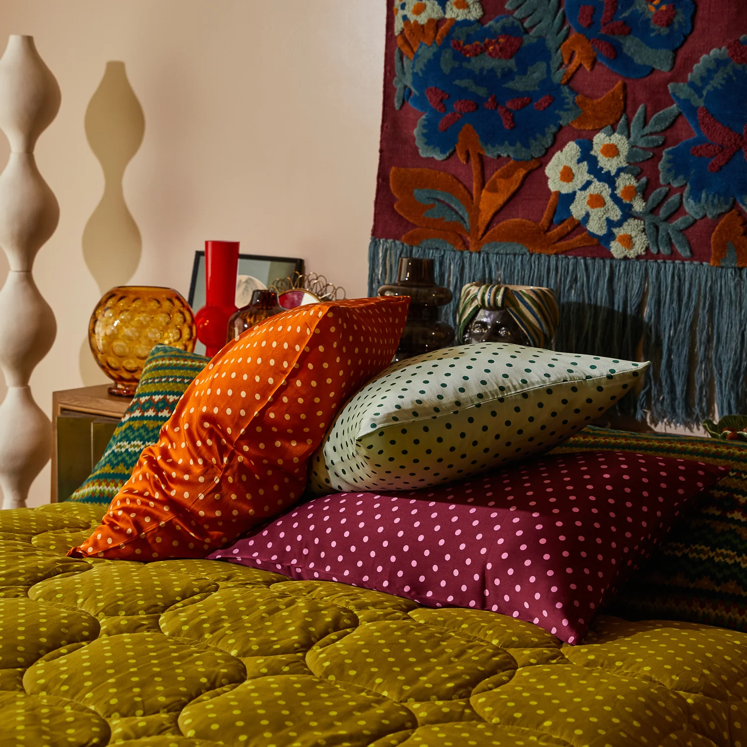 Paige Silk Pillowcase - Jade - Image 3