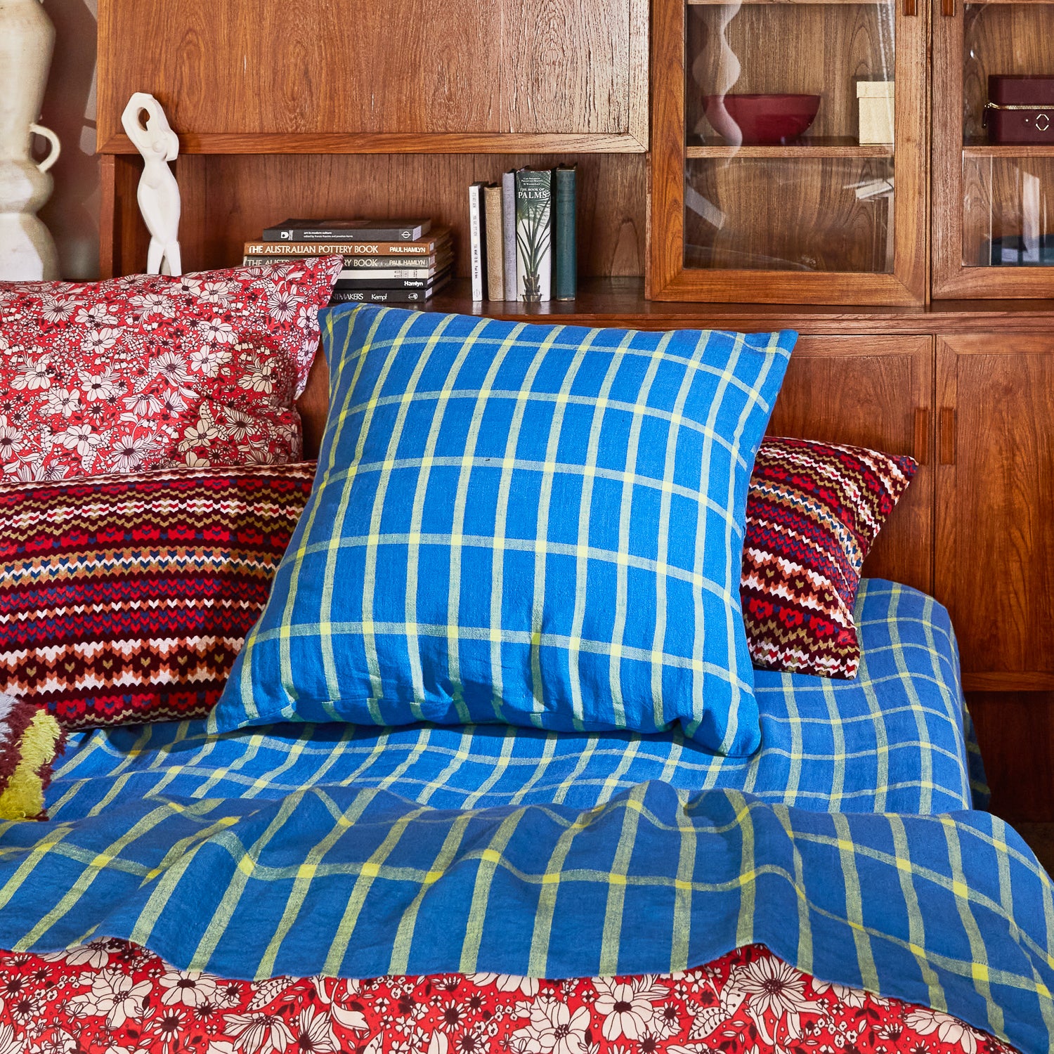 Remi Linen Euro Pillowcase Set - Capri - Image 2