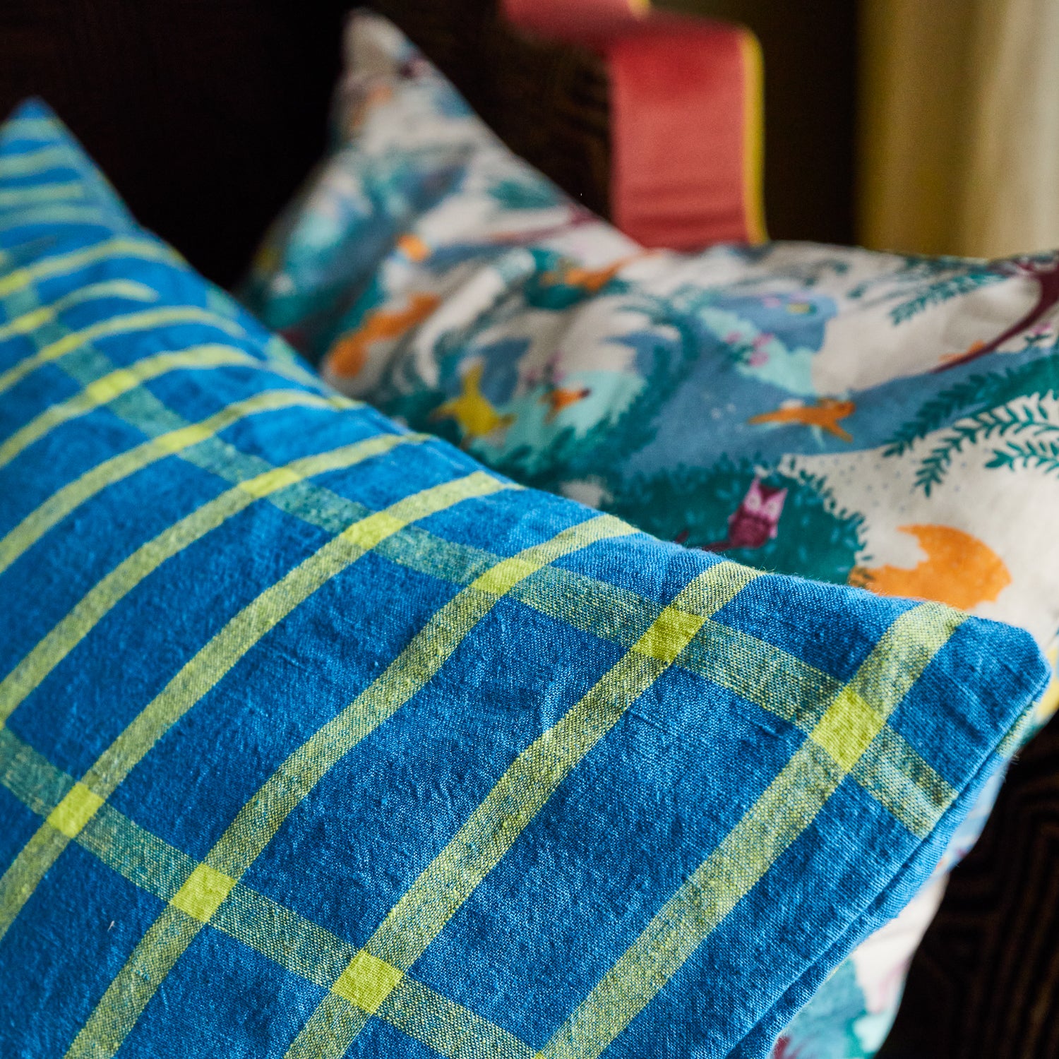 Remi Linen Euro Pillowcase Set - Capri - Image 5