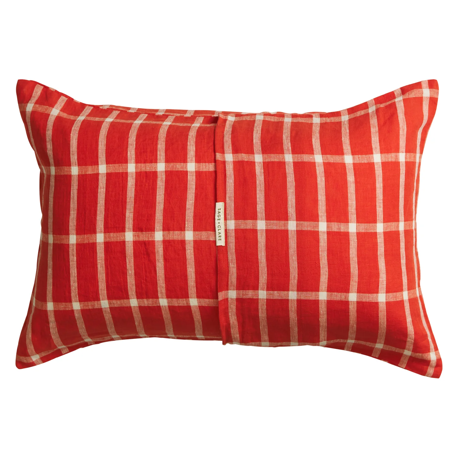 Remi Linen Pillowcase Set - Scarlet - Image 7