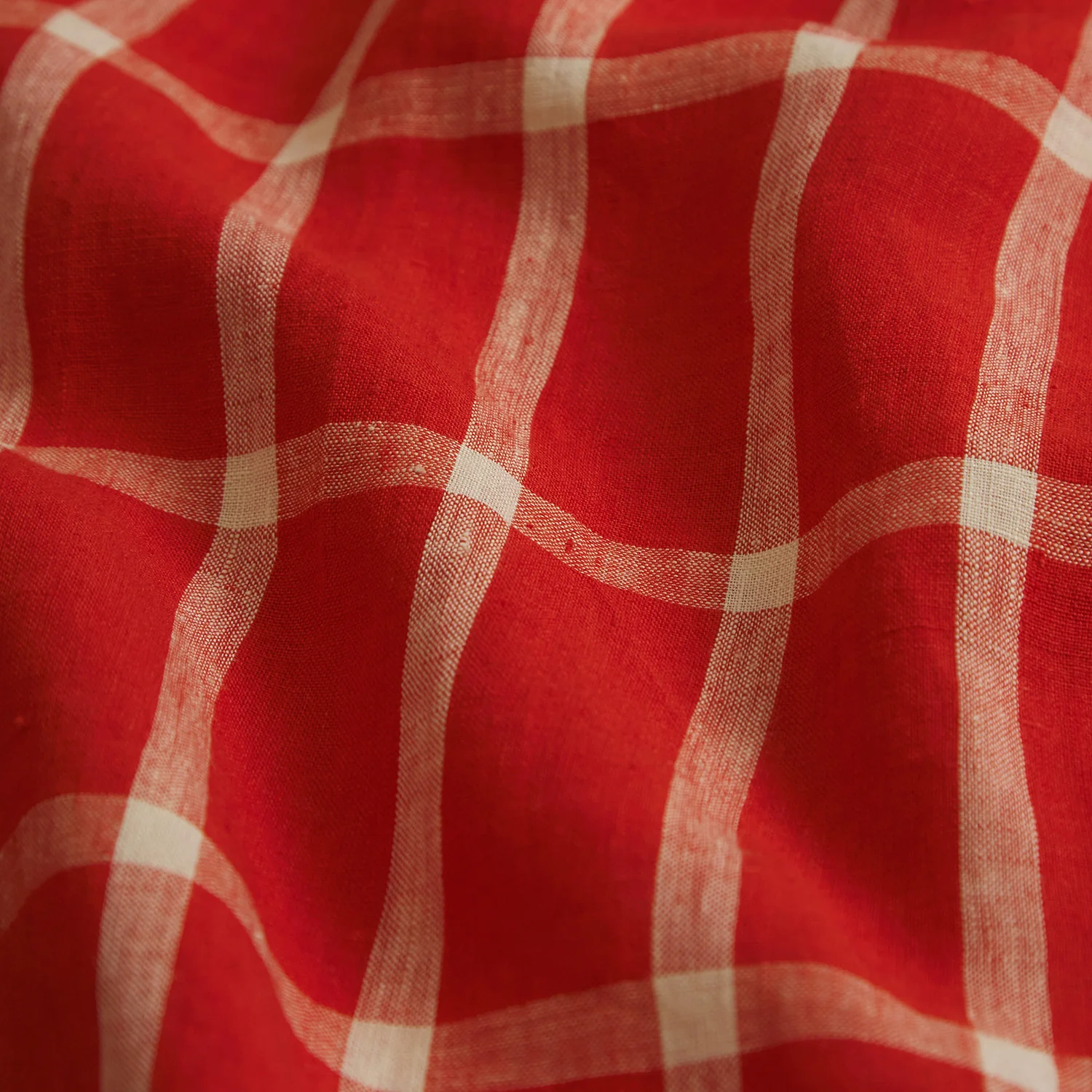 Remi Linen Quilt Cover - Scarlet - Image 5