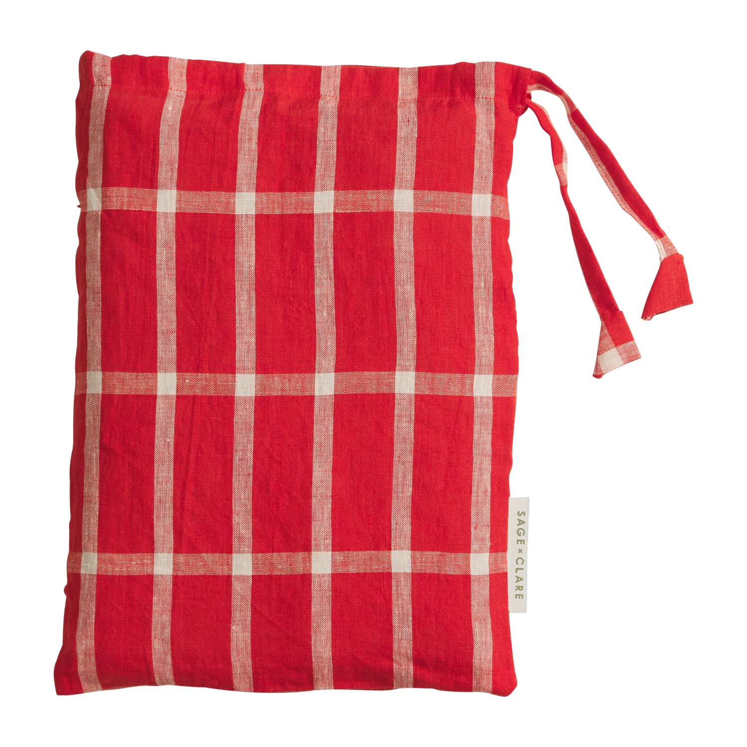 Remi Linen Quilt Cover - Scarlet - Image 7