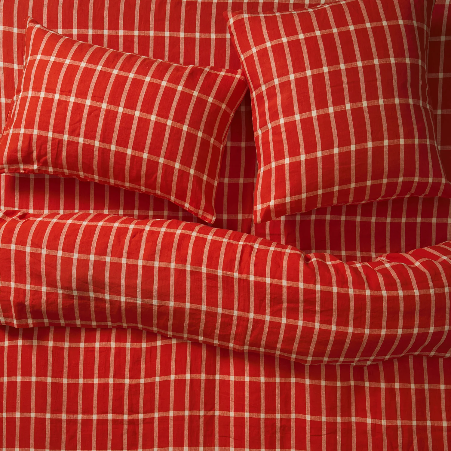Remi Linen Sheets - Scarlet - Image 3
