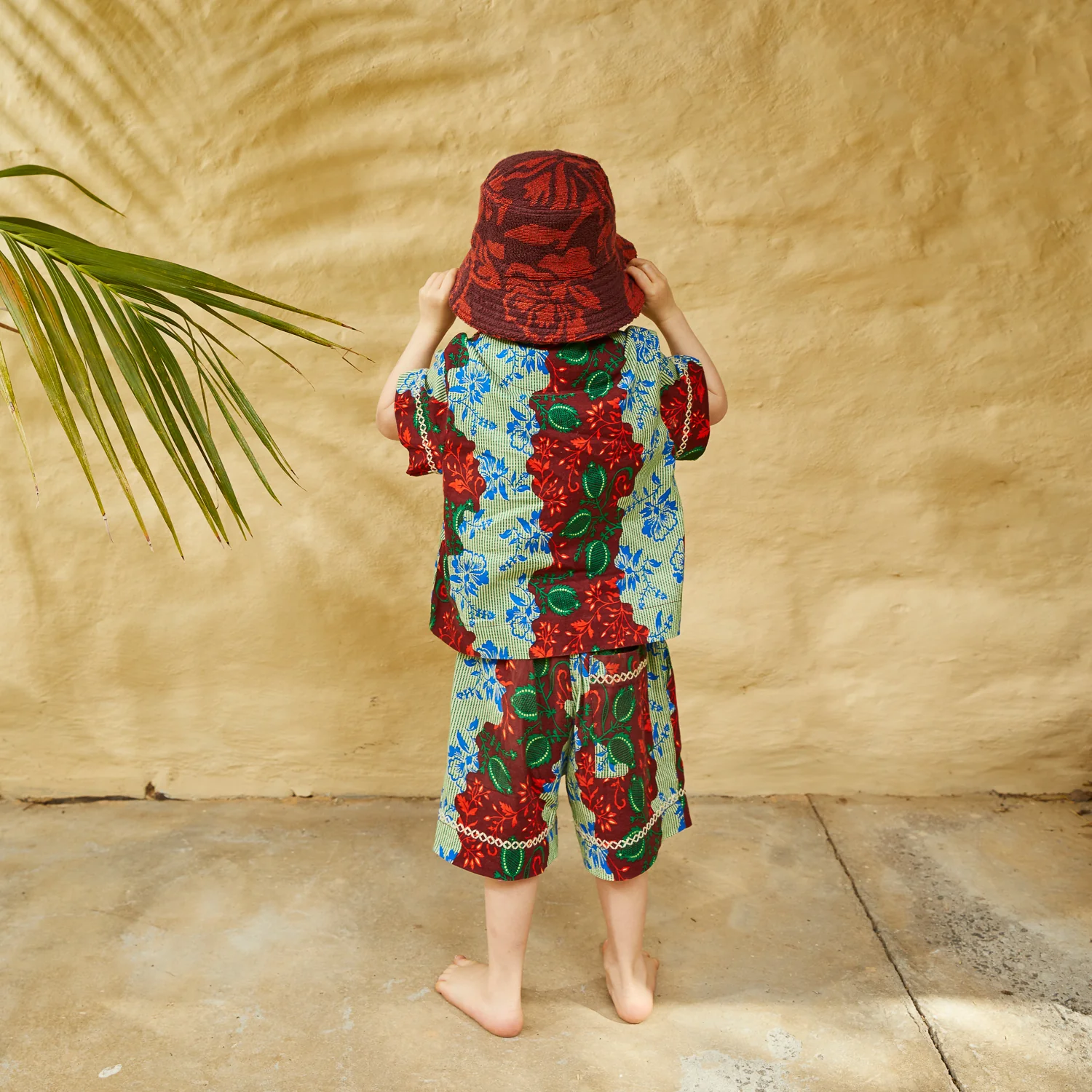 Rosalia Kids Bucket Hat - Flame - Image 4
