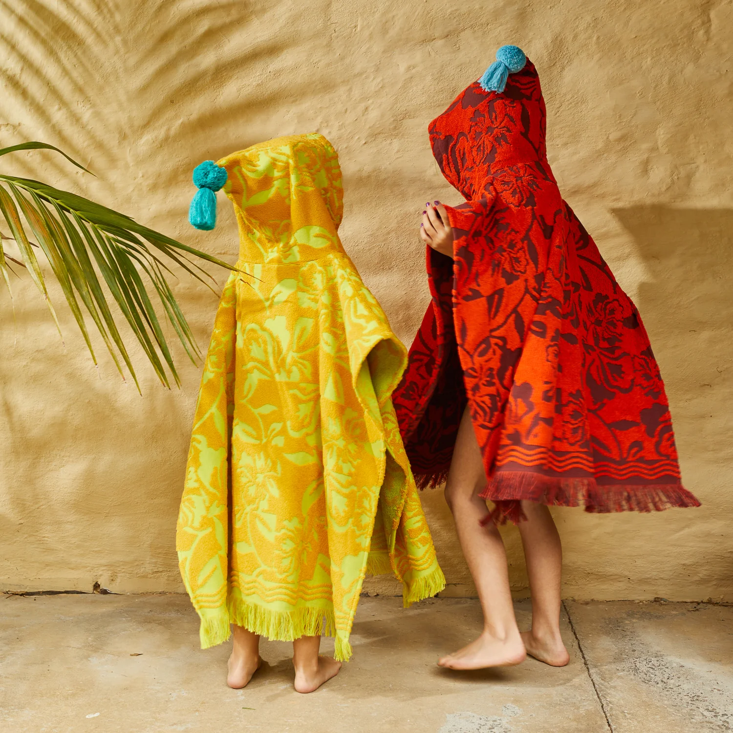Rosalia Kids Poncho - Dune - Image 4