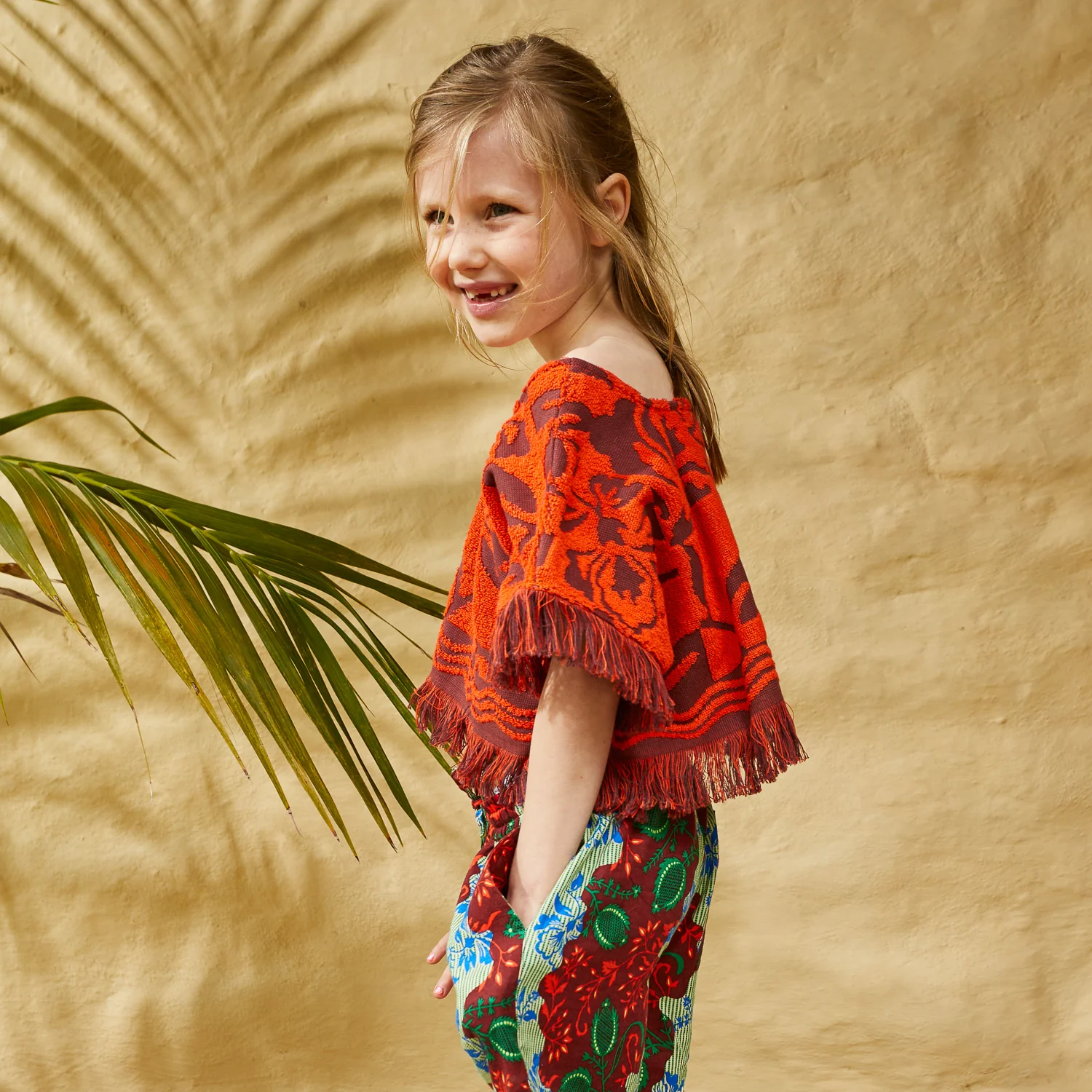 Rosalia Kids Top - Flame - Image 2
