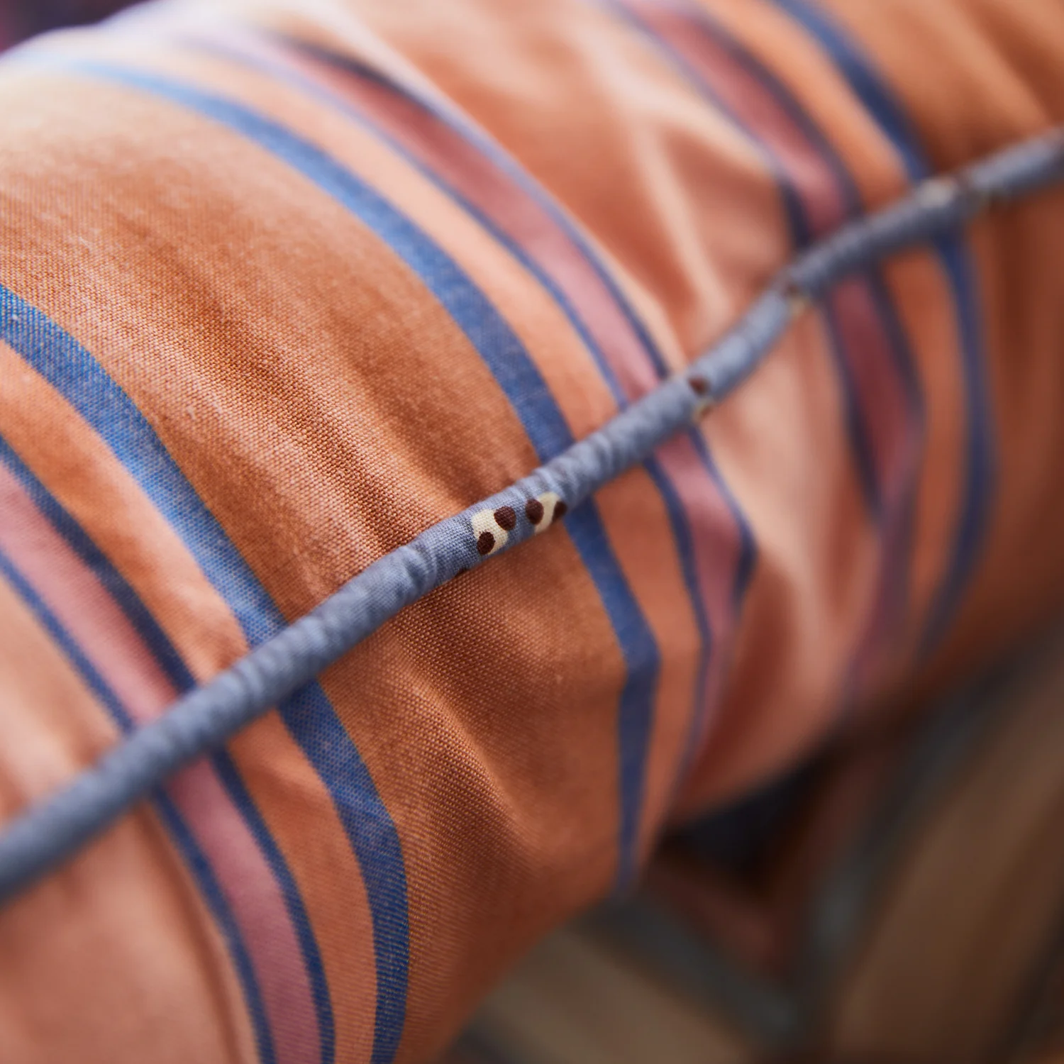 Samode Stripe Cushion - Cinnamon - Image 6