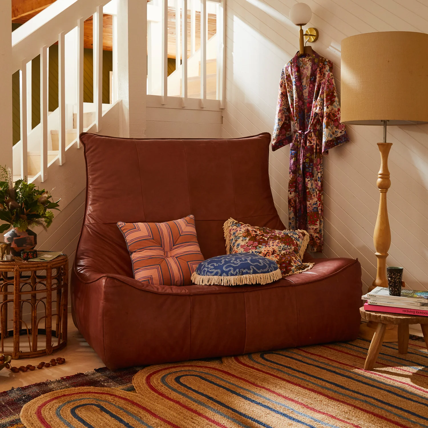 Samode Stripe Cushion - Cinnamon - Image 8