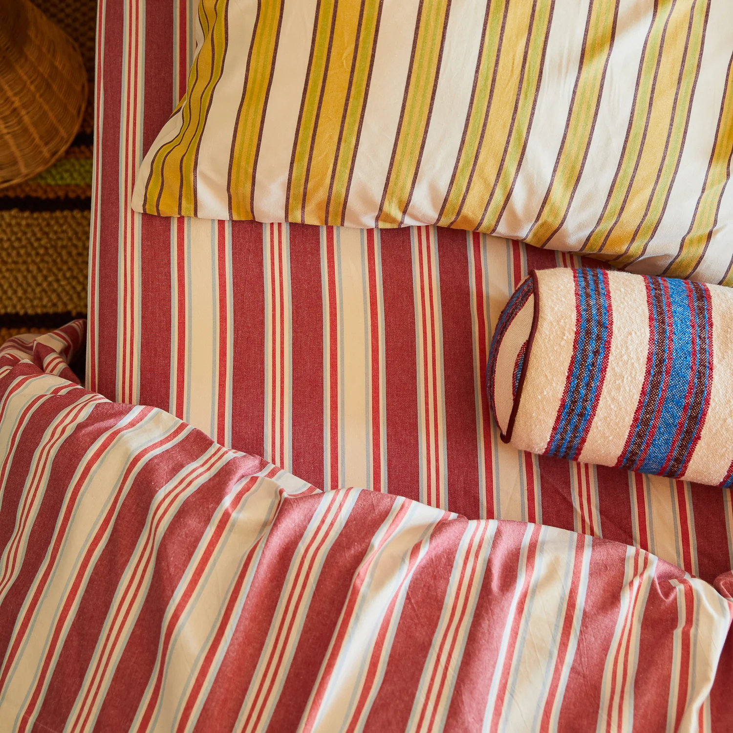 Selene Cotton Sheets - Crimson - Image 8