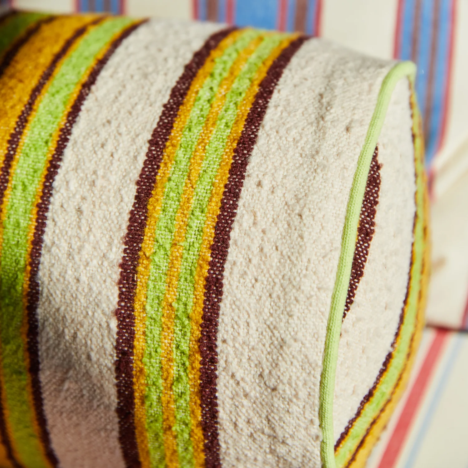 Selene Woven Bolster Cushion - Dune - Image 6