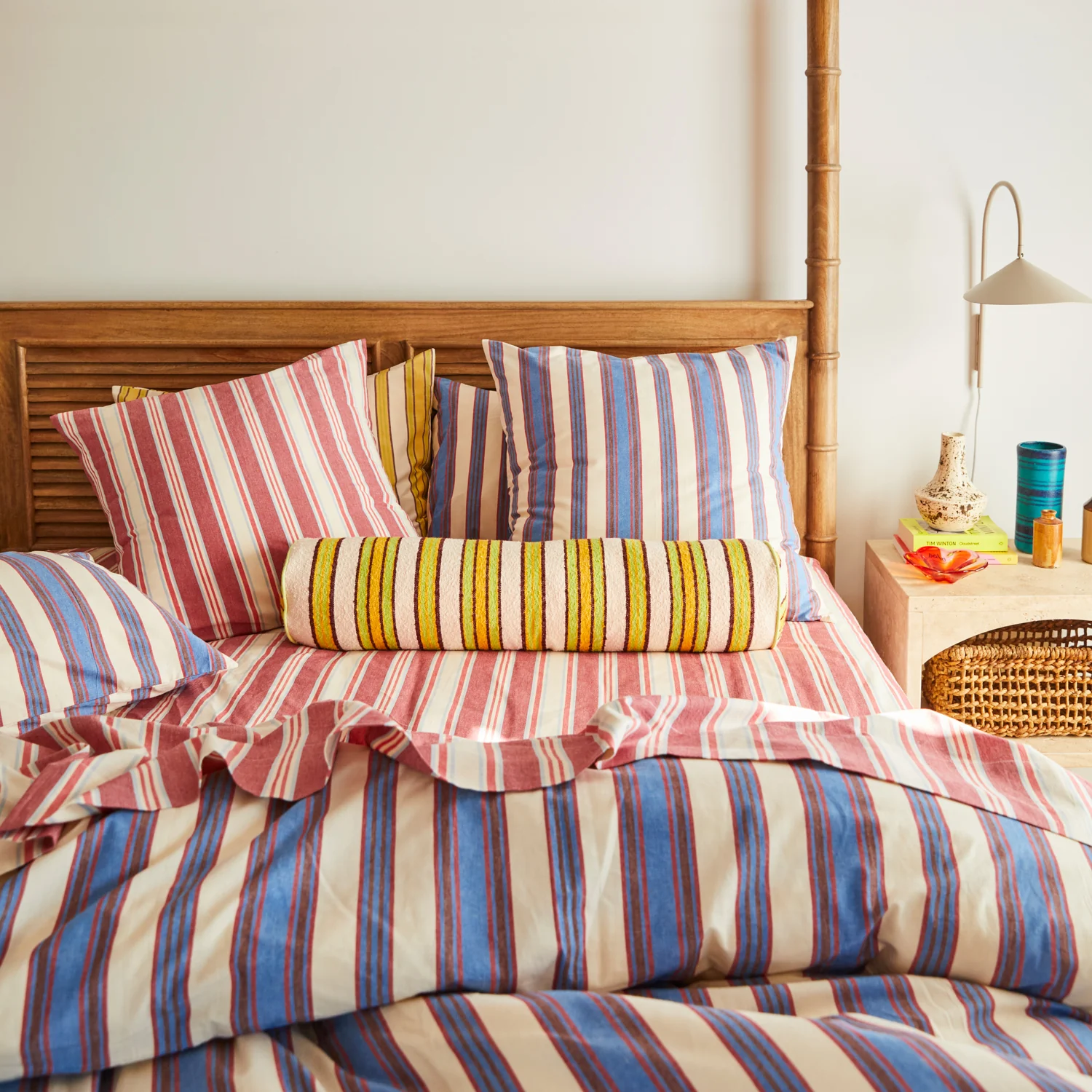 Selene Woven Bolster Cushion - Dune - Image 7