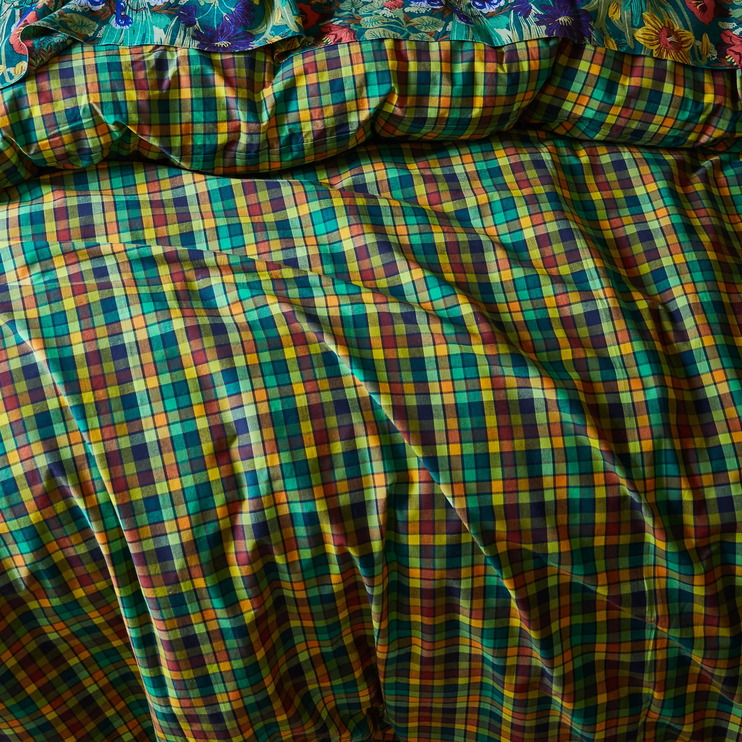 Stela Cotton Quilt Cover - Spring Green - Image 6