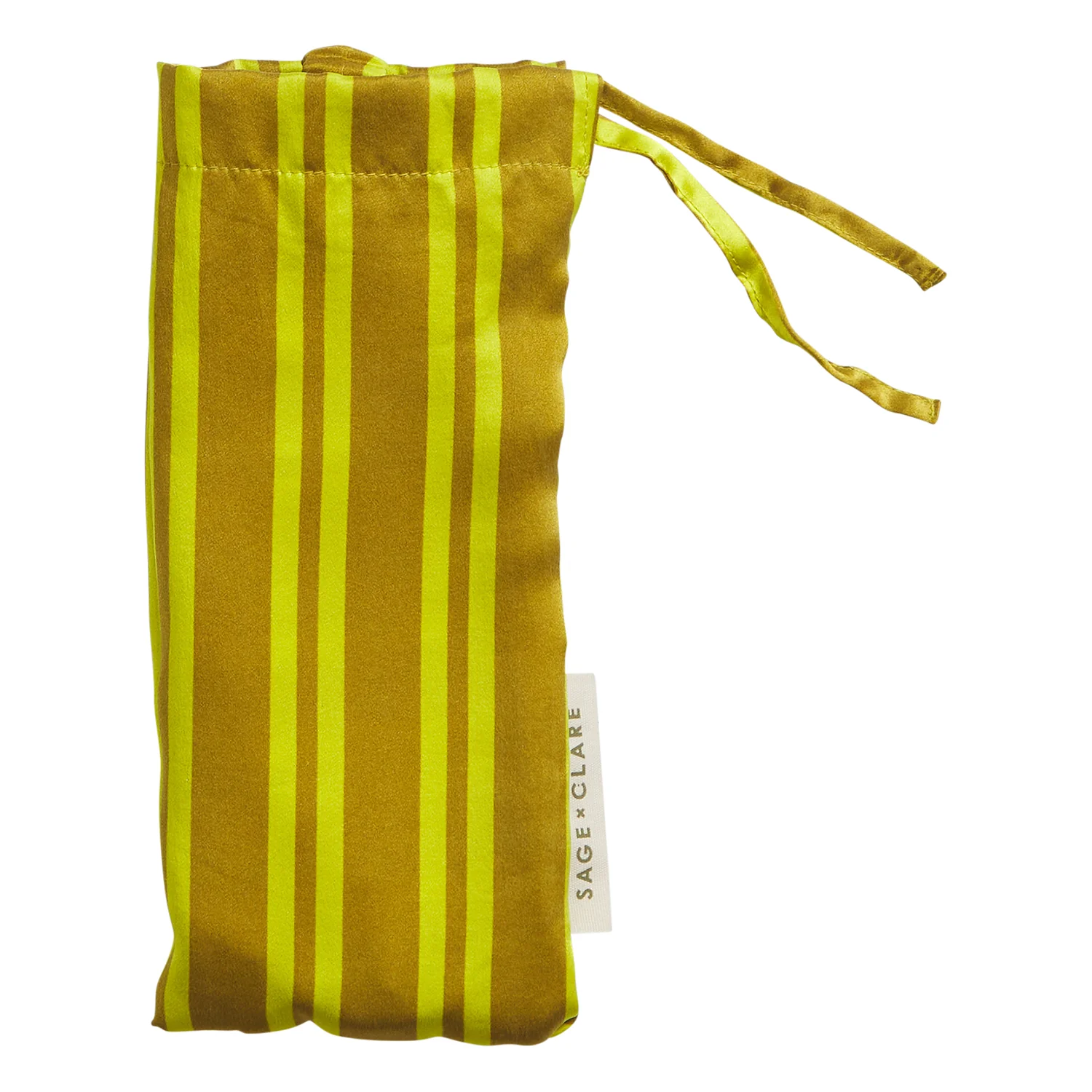 Taylor Silk Eye Mask - Olive - Image 8