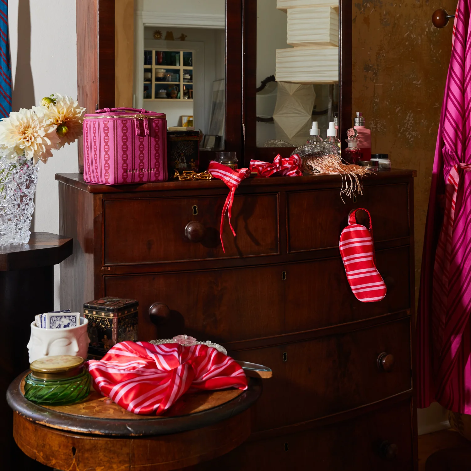 Taylor Silk Hair Turban - Scarlet - Image 5