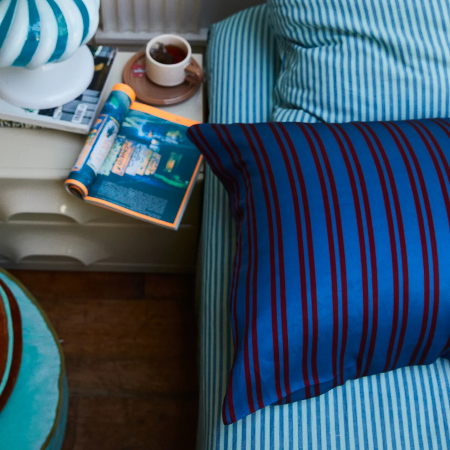 Taylor Silk Pillowcase - Capri - Image 3
