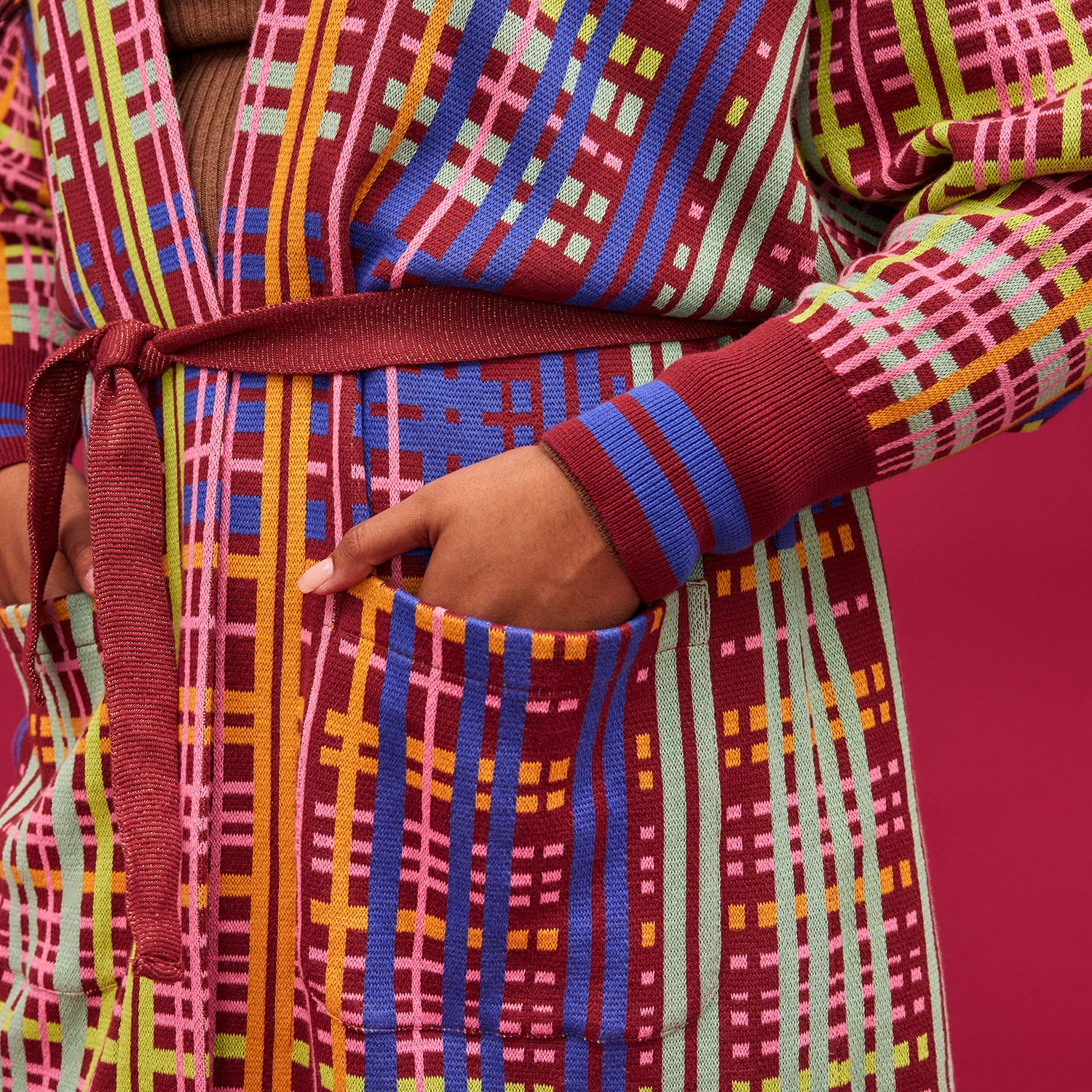 Telma Jacquard Robe - Image 4