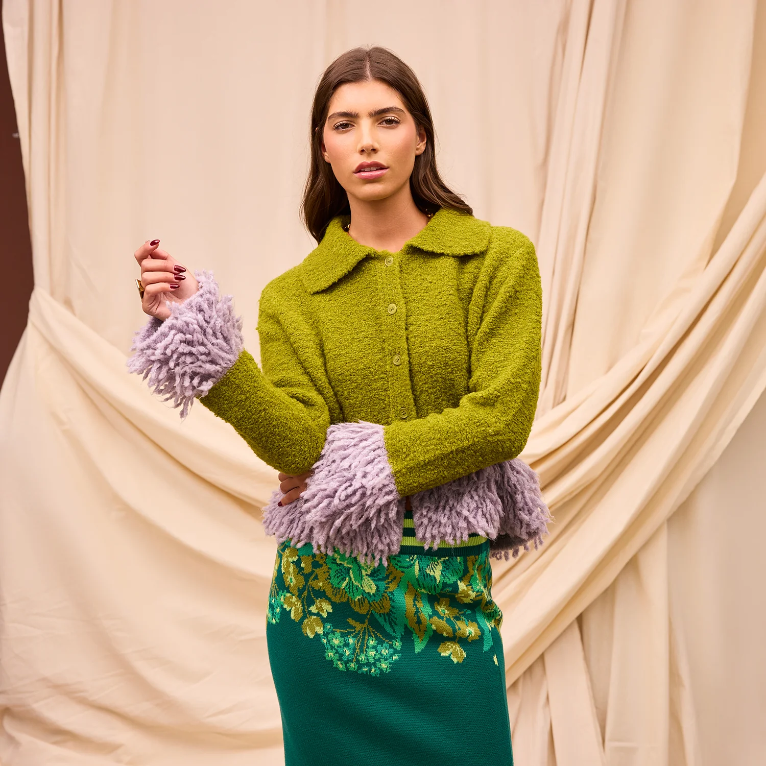 Thalia Cardigan - Juniper - Image 3
