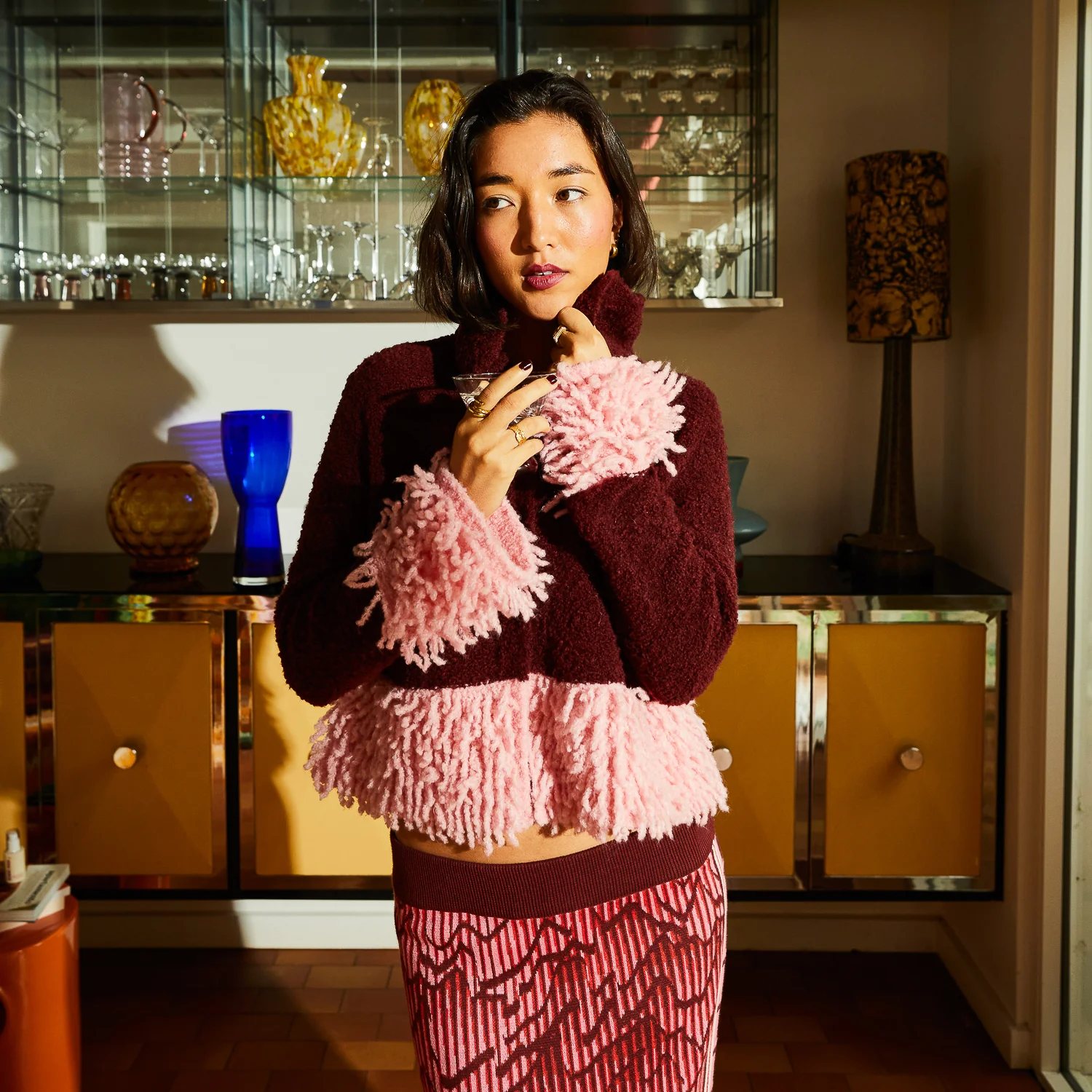 Thalia Cardigan - Rosewood
