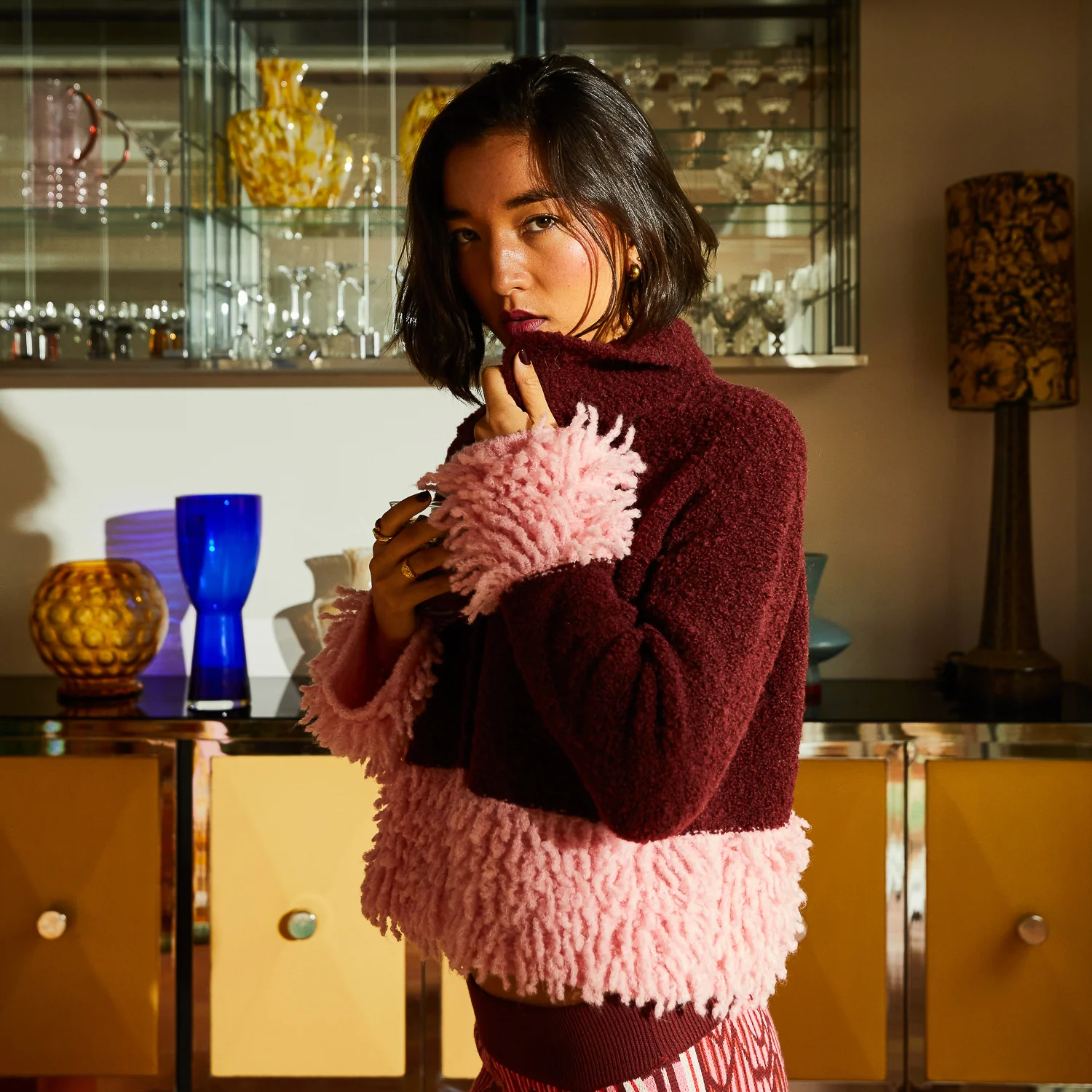 Thalia Cardigan - Rosewood - Image 11