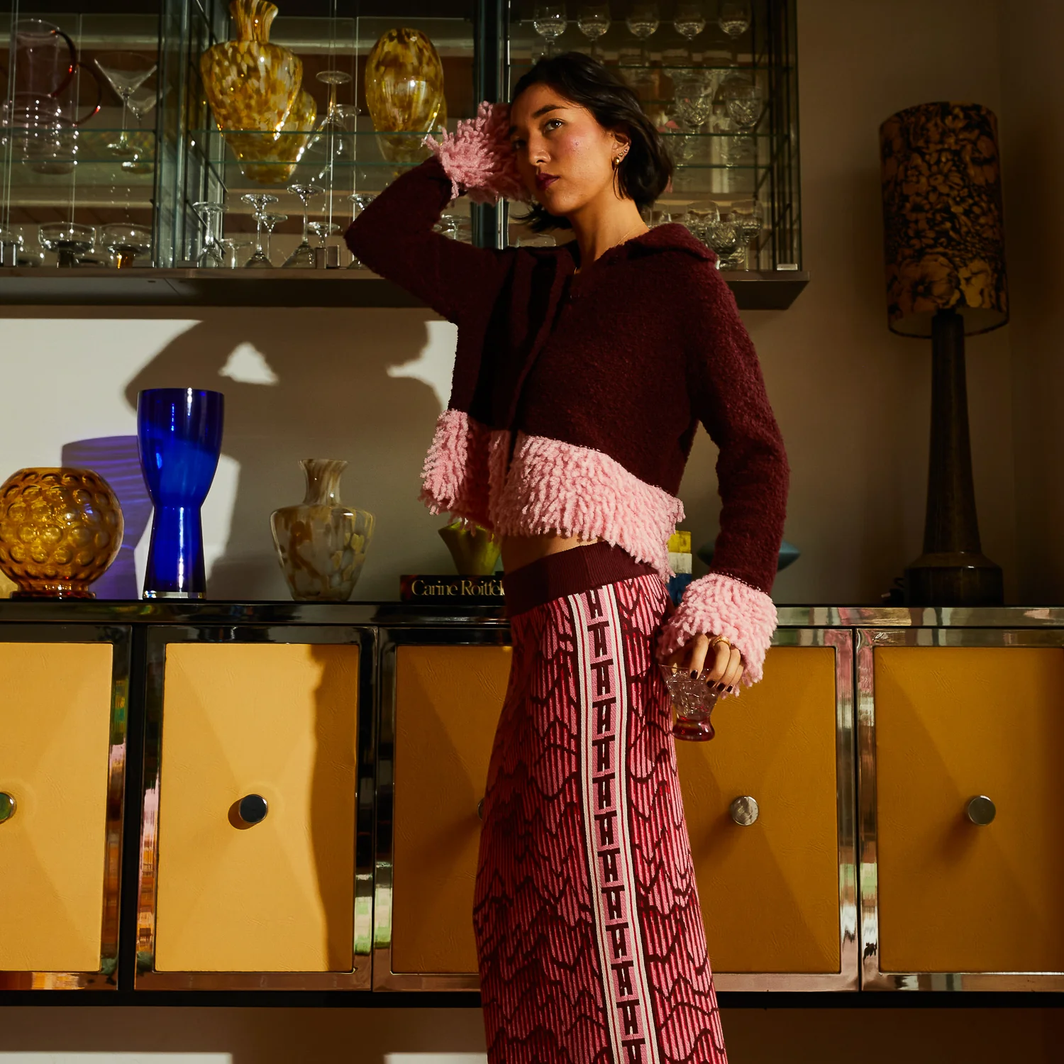Thalia Cardigan - Rosewood - Image 3