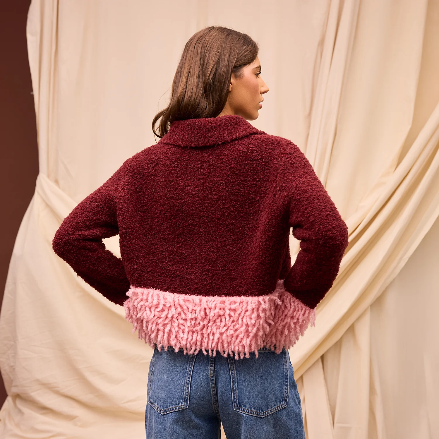 Thalia Cardigan - Rosewood - Image 7