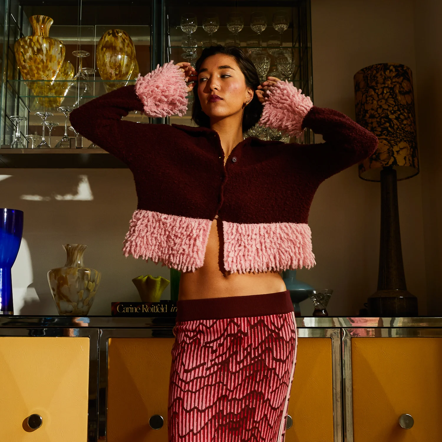 Thalia Cardigan - Rosewood - Image 9