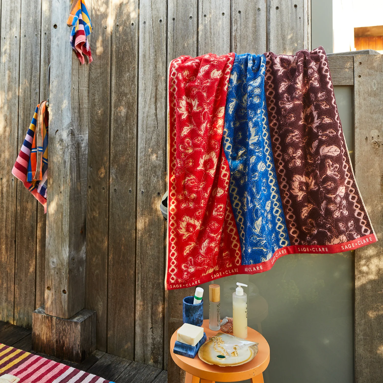 Thea Bath Sheet - Vermillion - Image 3