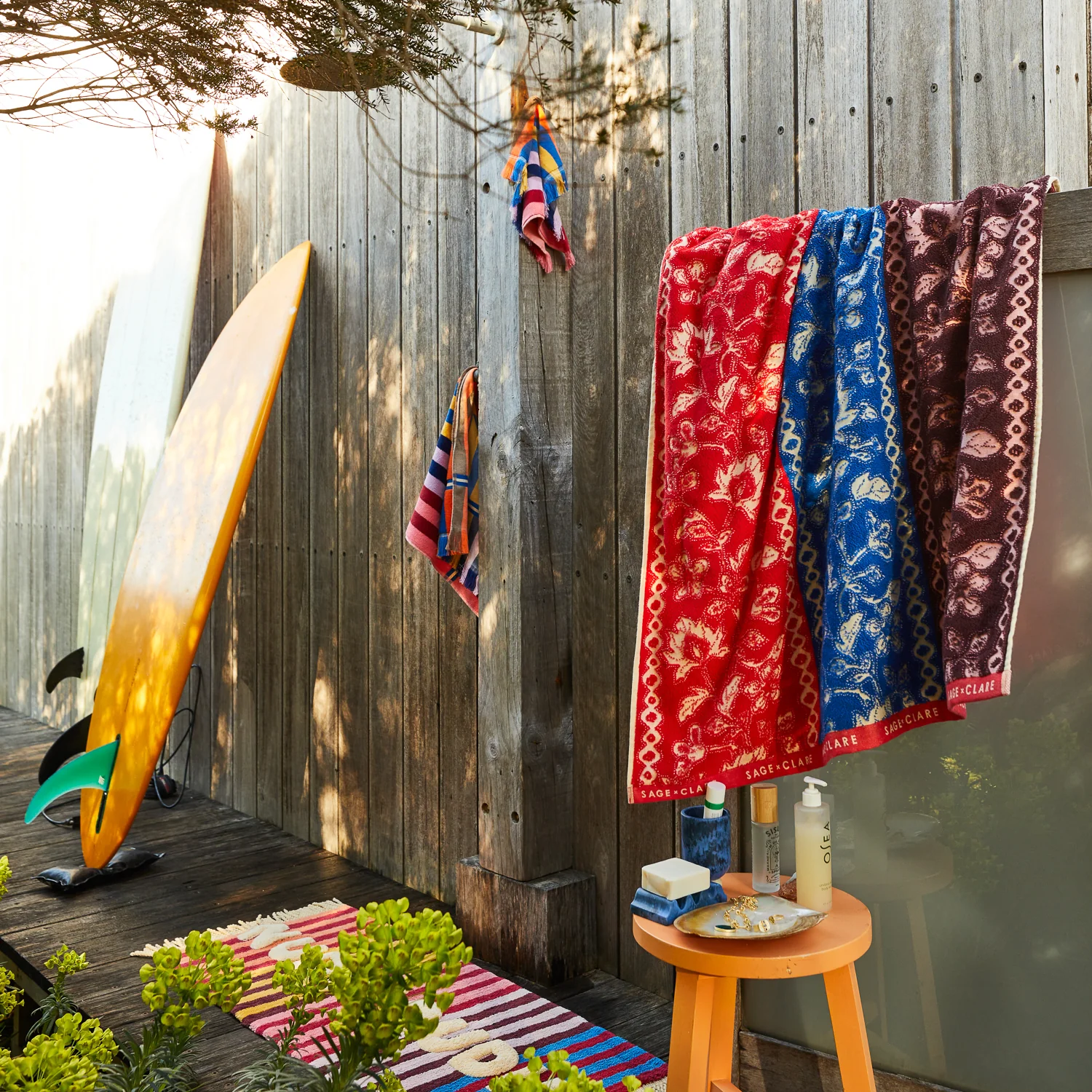 Thea Bath Sheet - Vermillion - Image 4