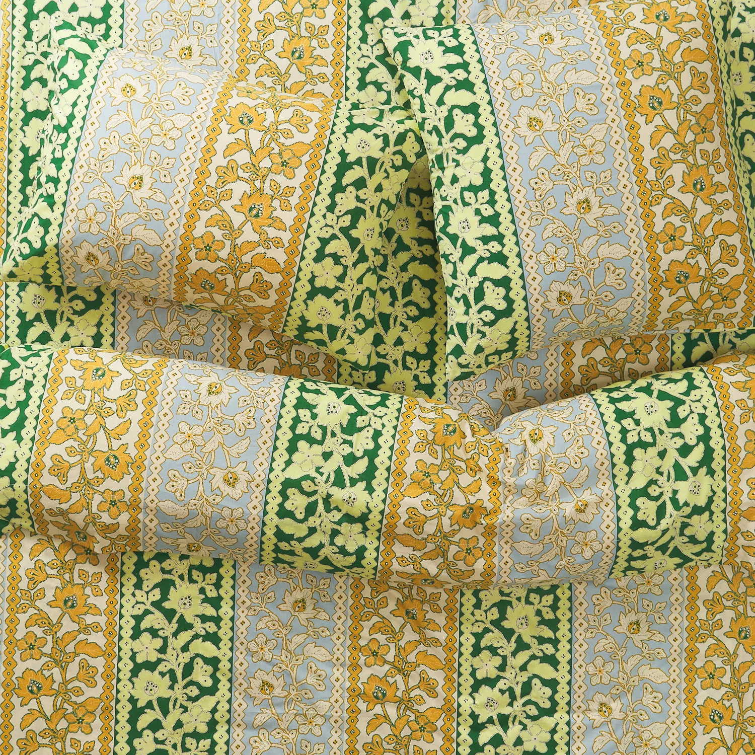 Thea Cotton Quilt Cover - Kelp - Image 3