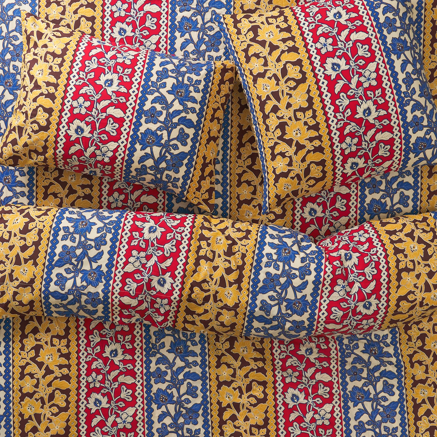 Thea Cotton Quilt Cover - Vermillion - Image 3