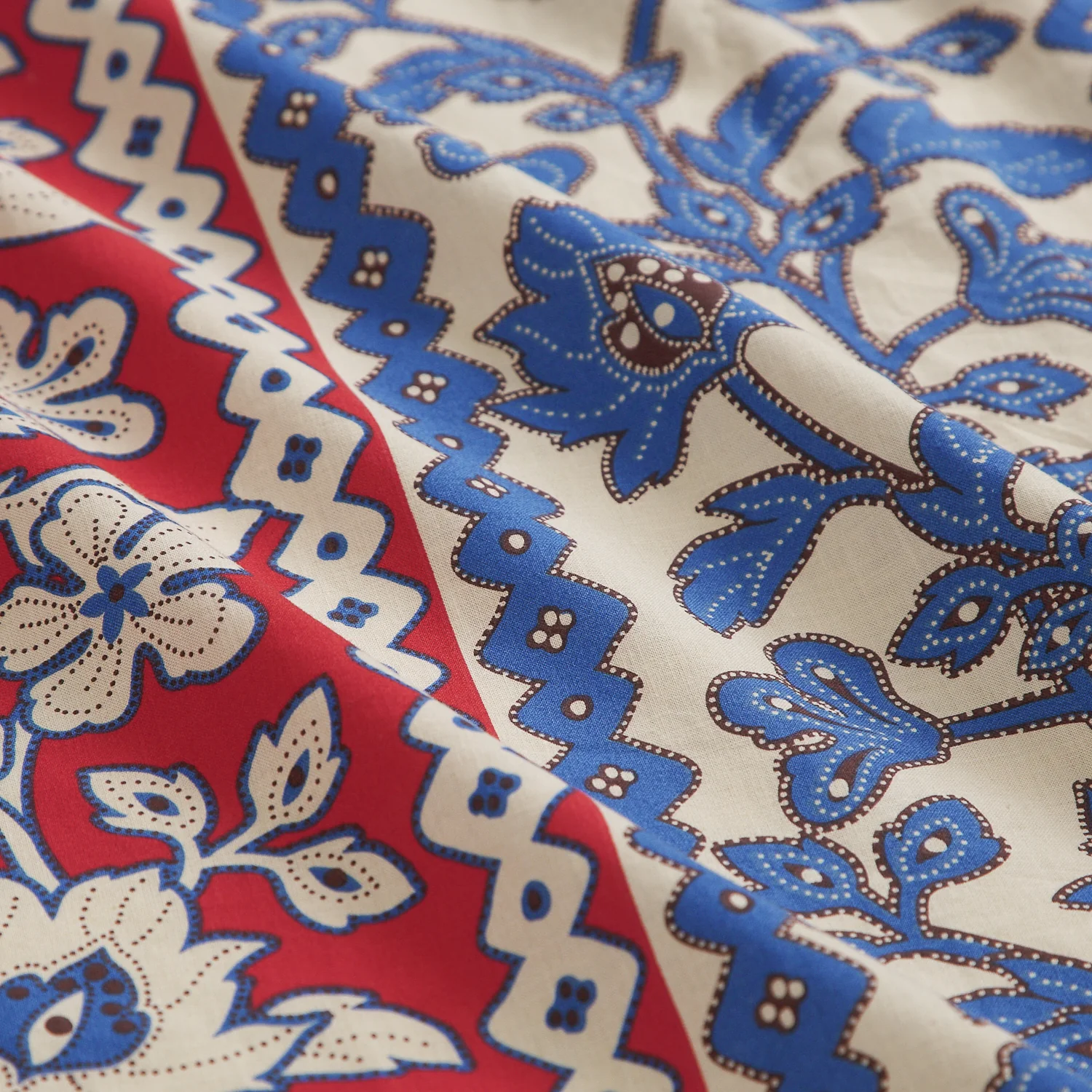 Thea Cotton Quilt Cover - Vermillion - Image 7