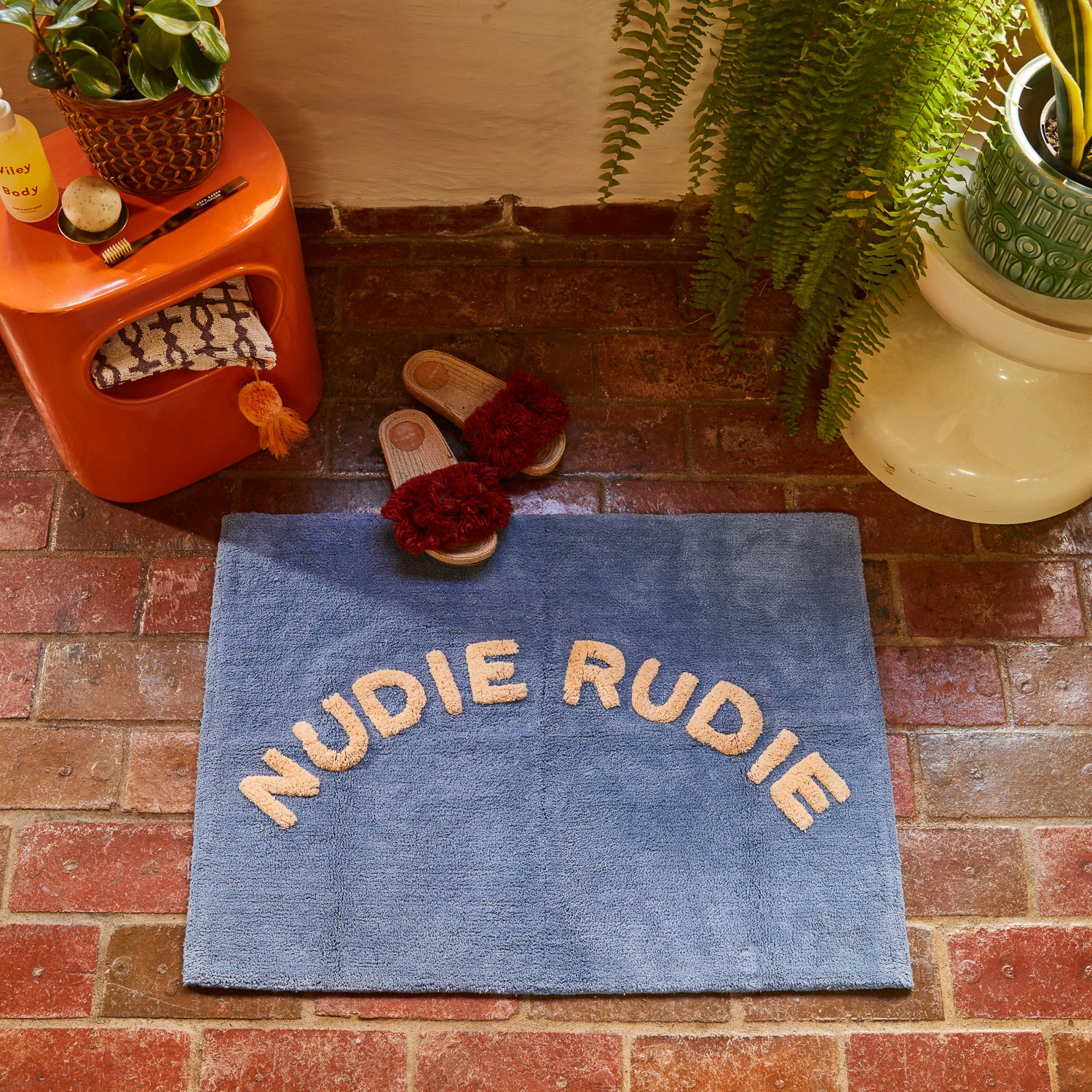 Tula Nudie Bath Mat - Cornflower - Image 2