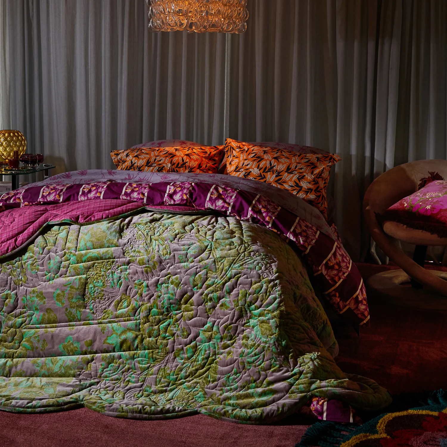 Valeria Scalloped Quilted Bedcover - Image 7