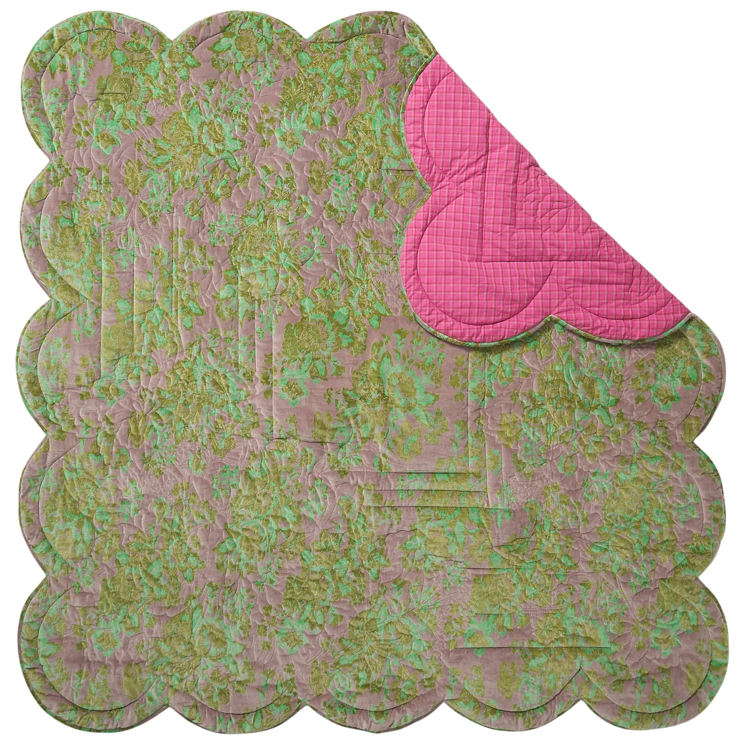 Valeria Scalloped Quilted Bedcover - Image 9