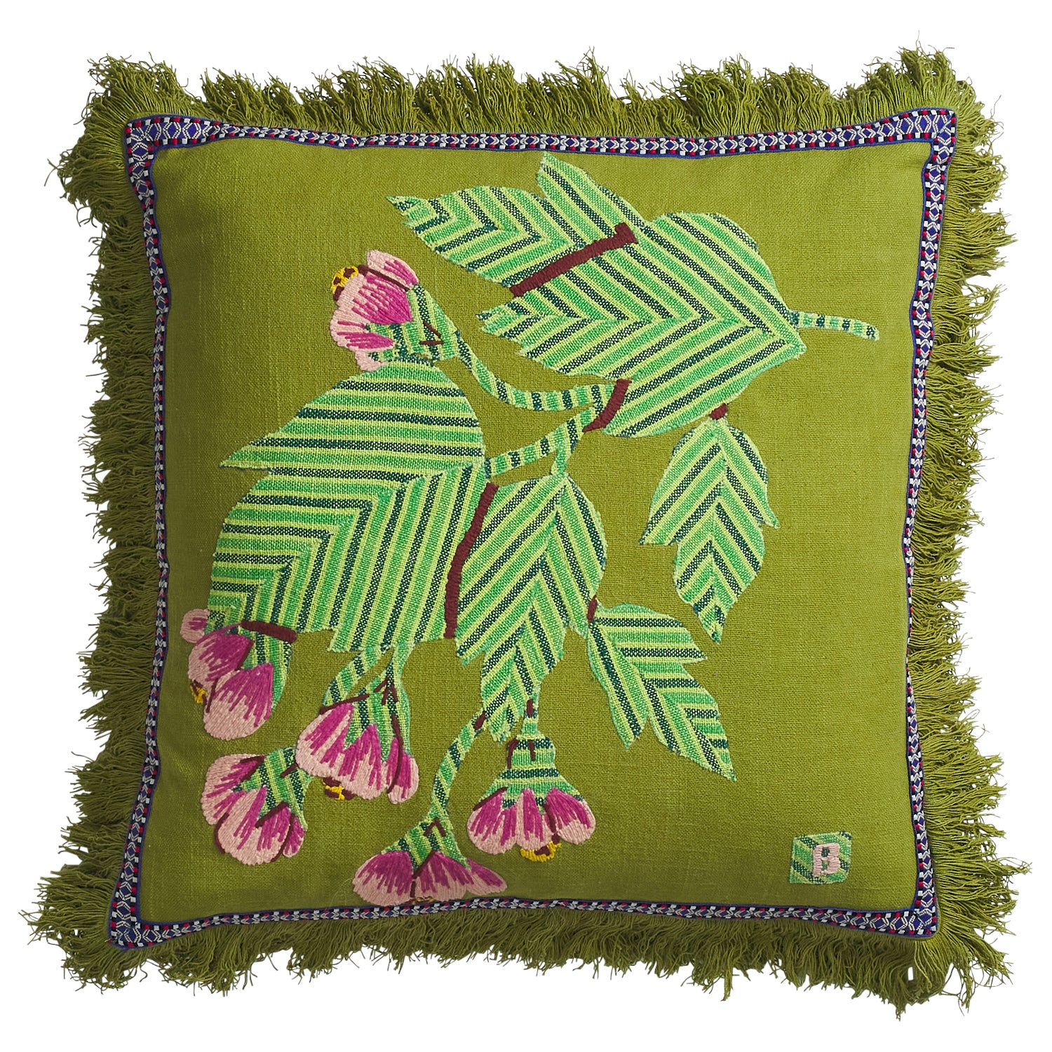 Vivi Appliqué Cushion - Juniper