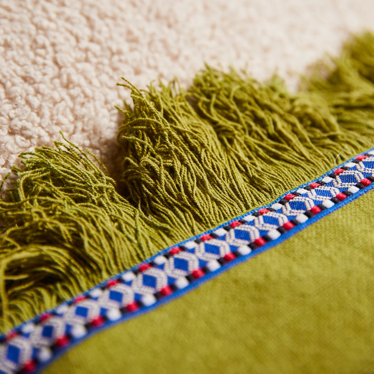 Vivi Appliqué Cushion - Juniper - Image 5