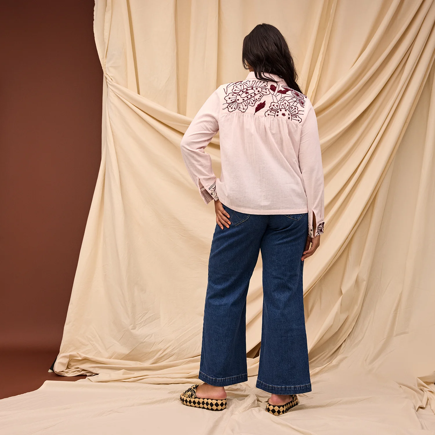 Vivianna Embroidered Shirt - Pink Salt - Image 7