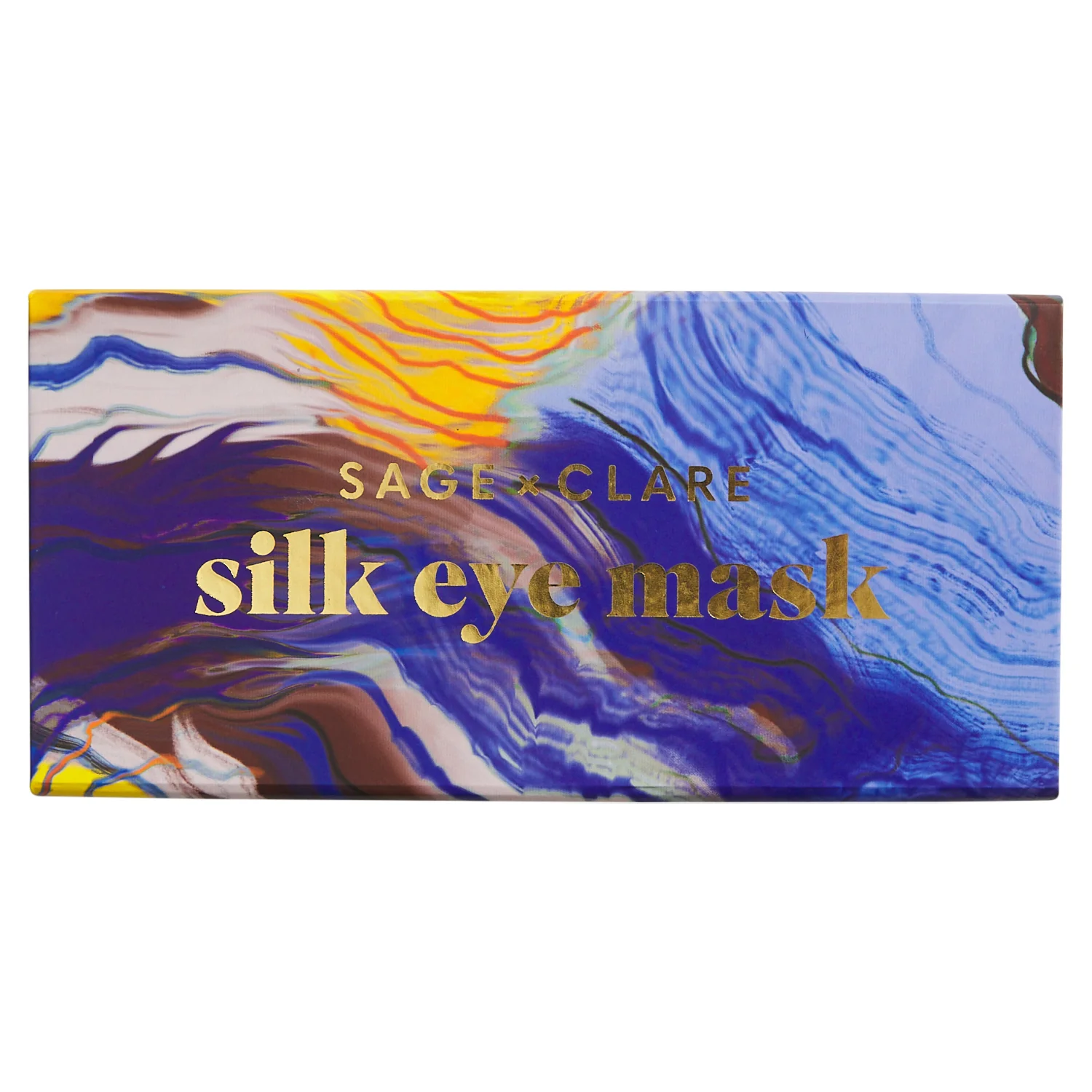 Zoi Silk Eye Mask - Ultramarine - Image 3