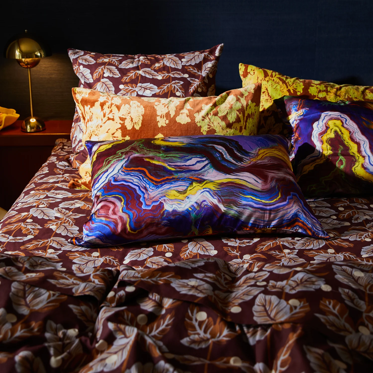 Zoi Silk Pillowcase - Ultramarine - Image 2