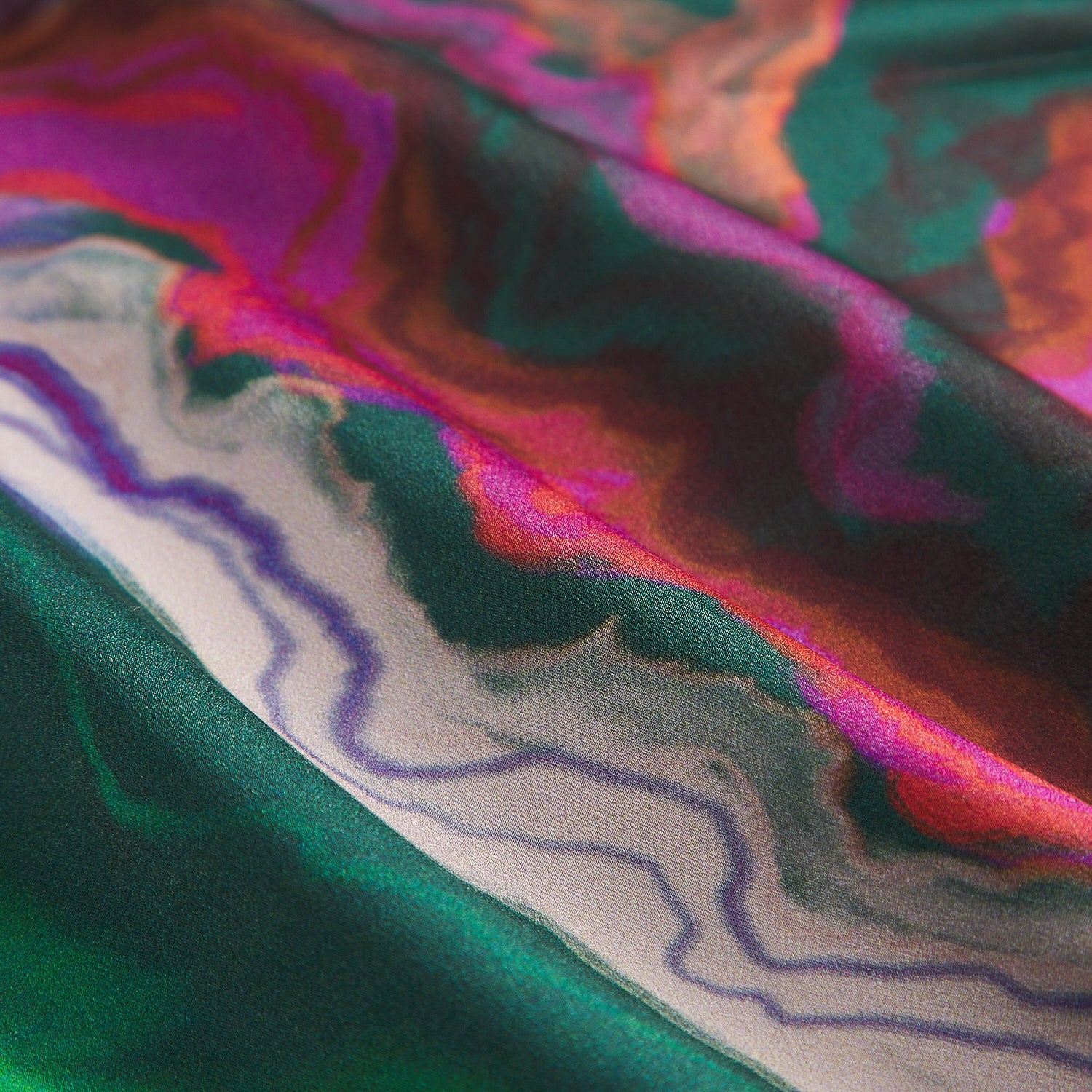 Zoi Silk Pillowcase - Verdant - Image 7