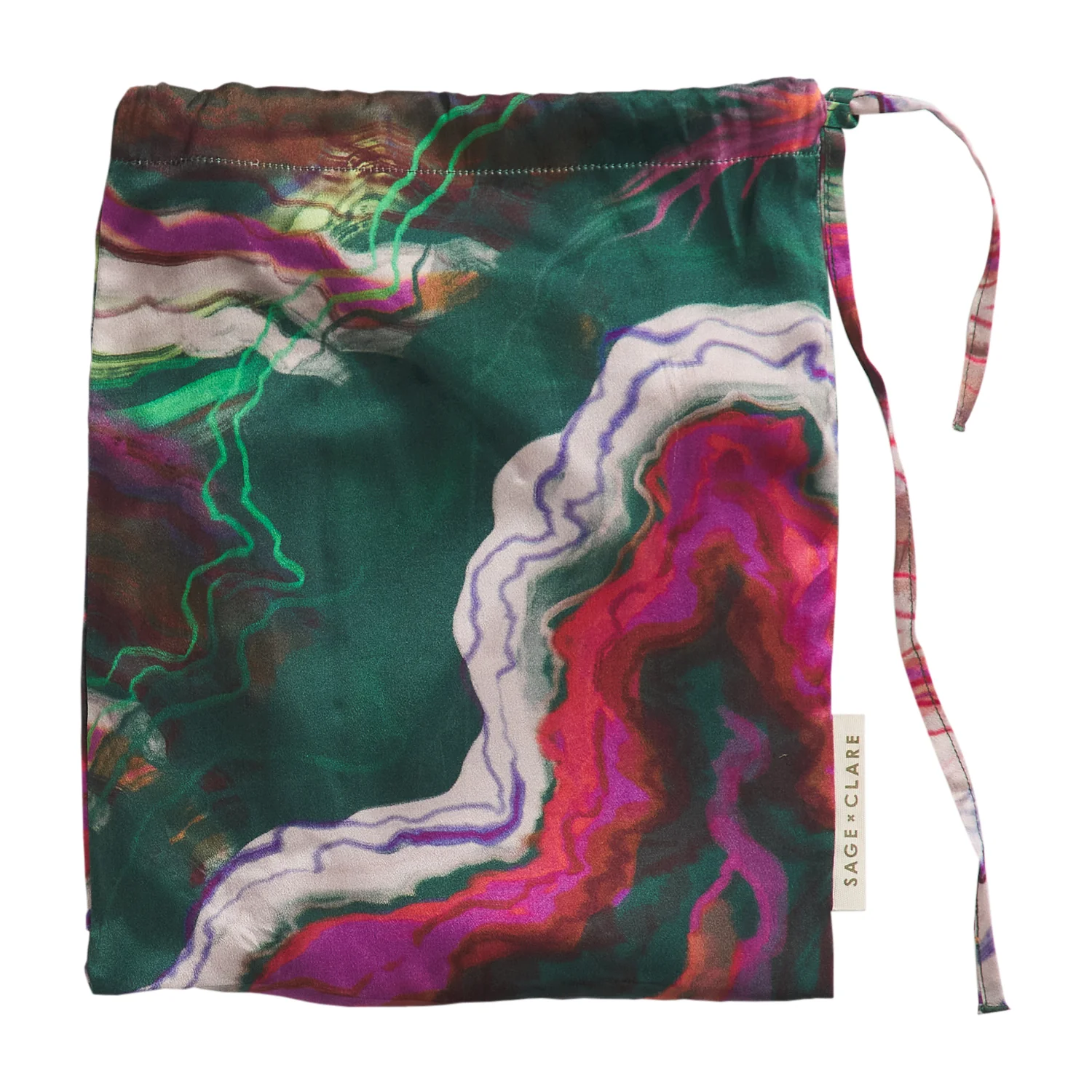 Zoi Silk Pillowcase - Verdant - Image 9