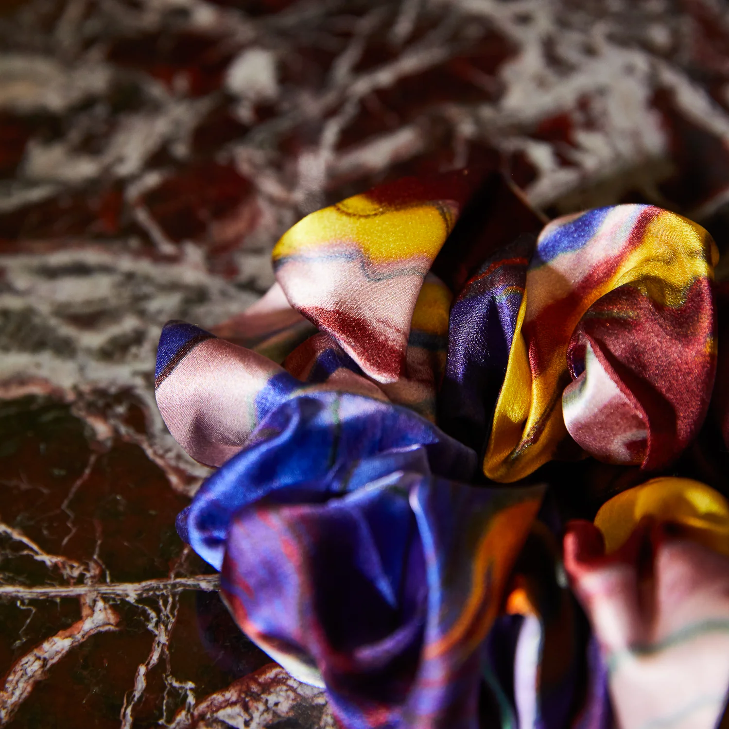 Zoi Silk Scrunchie Set - Image 3